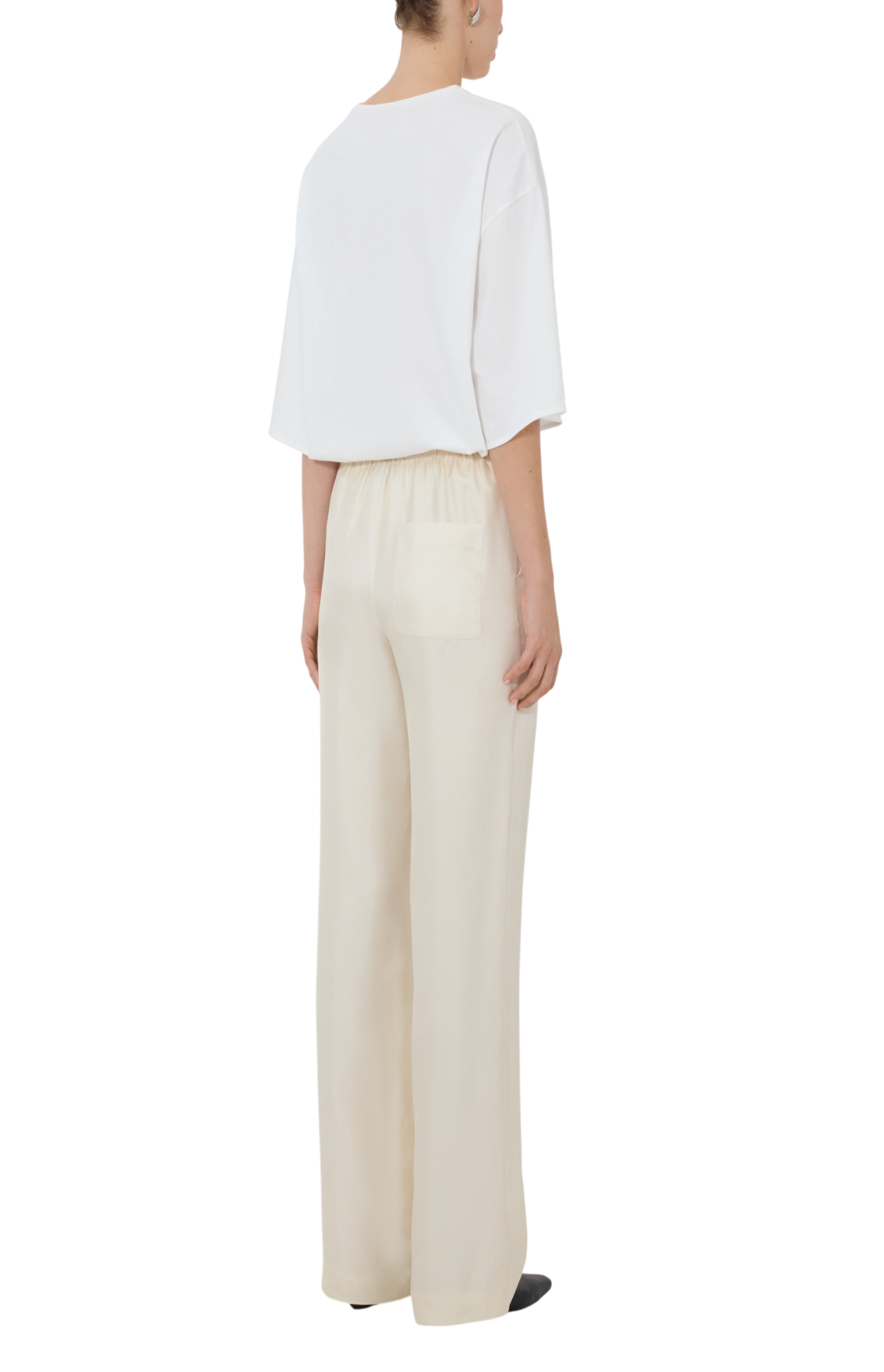 Cargar imagen en el visor de la galería, Silk twill trousers