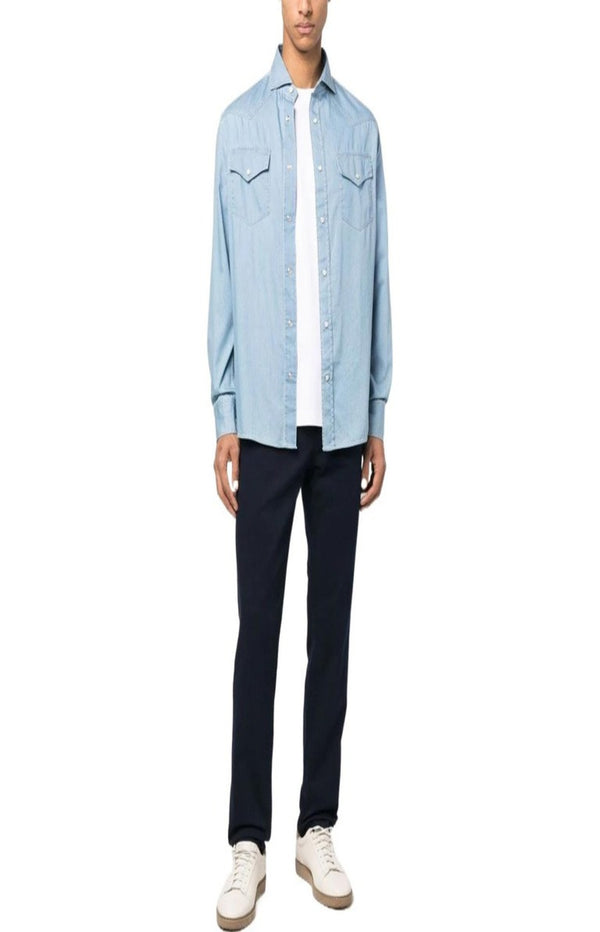 Load image into Gallery viewer, Brunello Cucinelli  Linen Shirt Men's Shirt