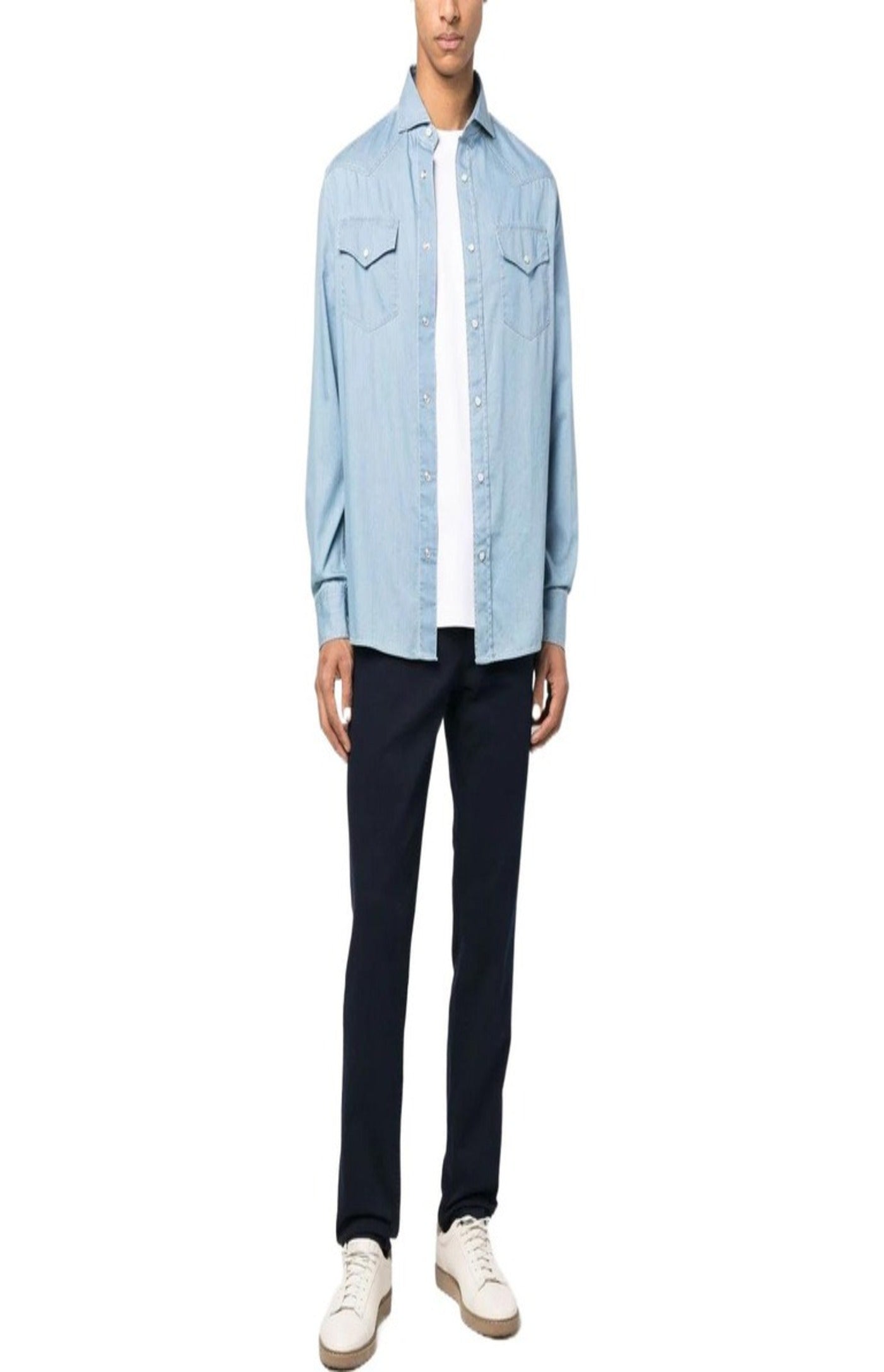 Cargar imagen en el visor de la galería, Brunello Cucinelli  Linen Shirt Men's Shirt