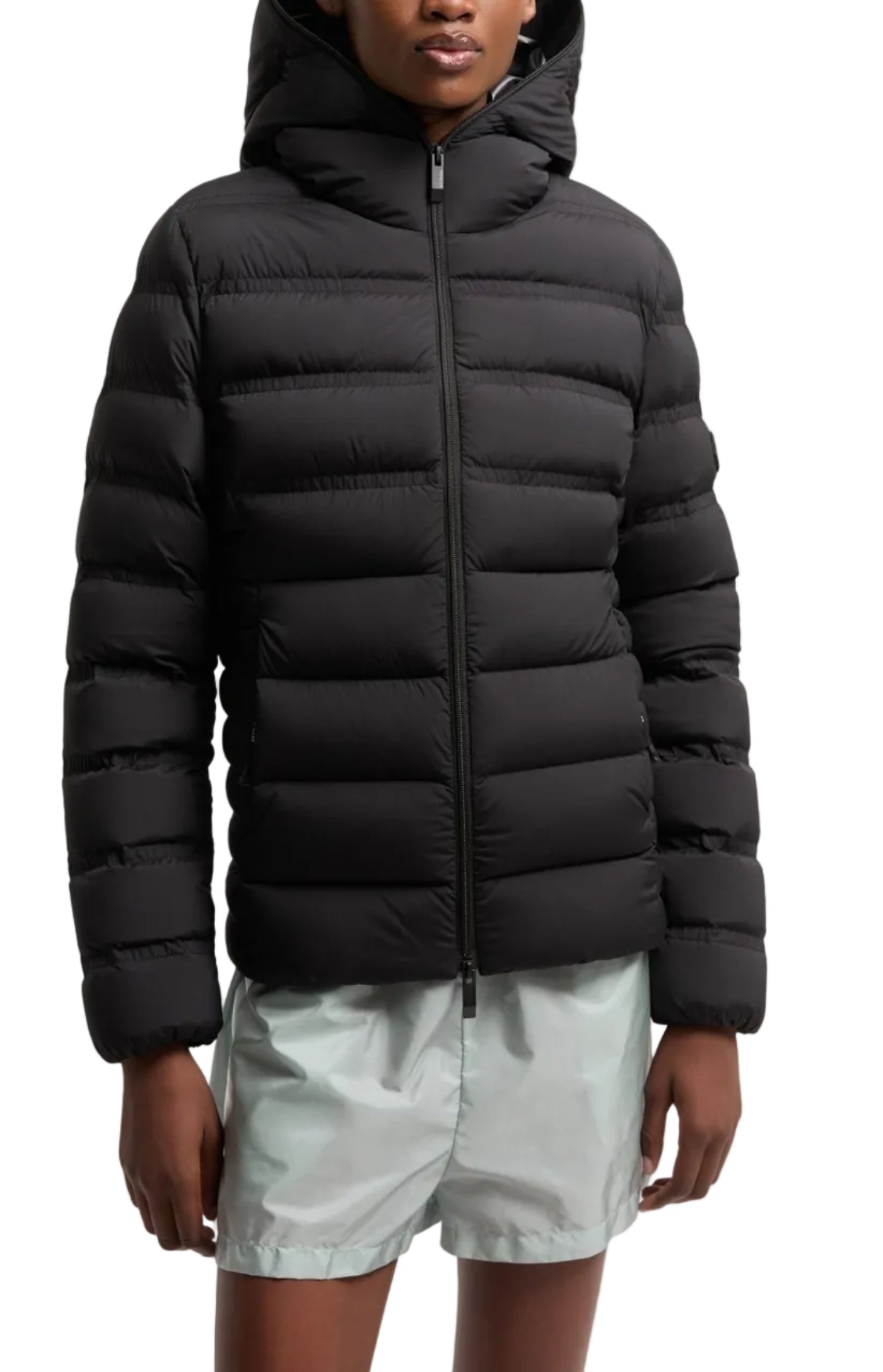Cargar imagen en el visor de la galería, Alete Hooded Short Down Jacket