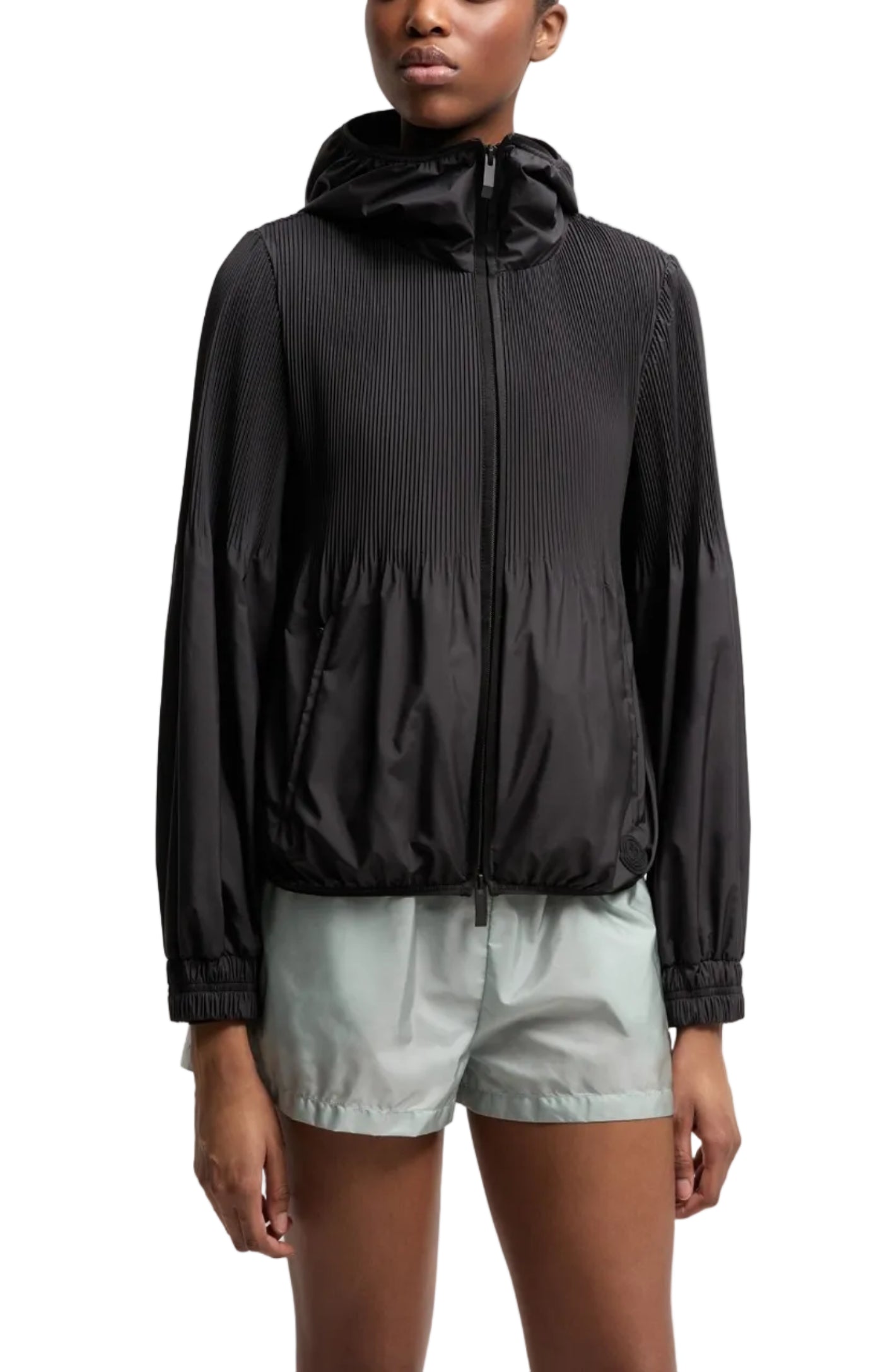 Cargar imagen en el visor de la galería, Anemone Pleated Hooded Jacket