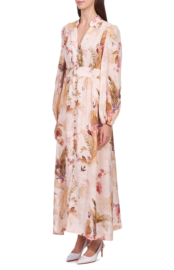 Load image into Gallery viewer, Linen midi dress