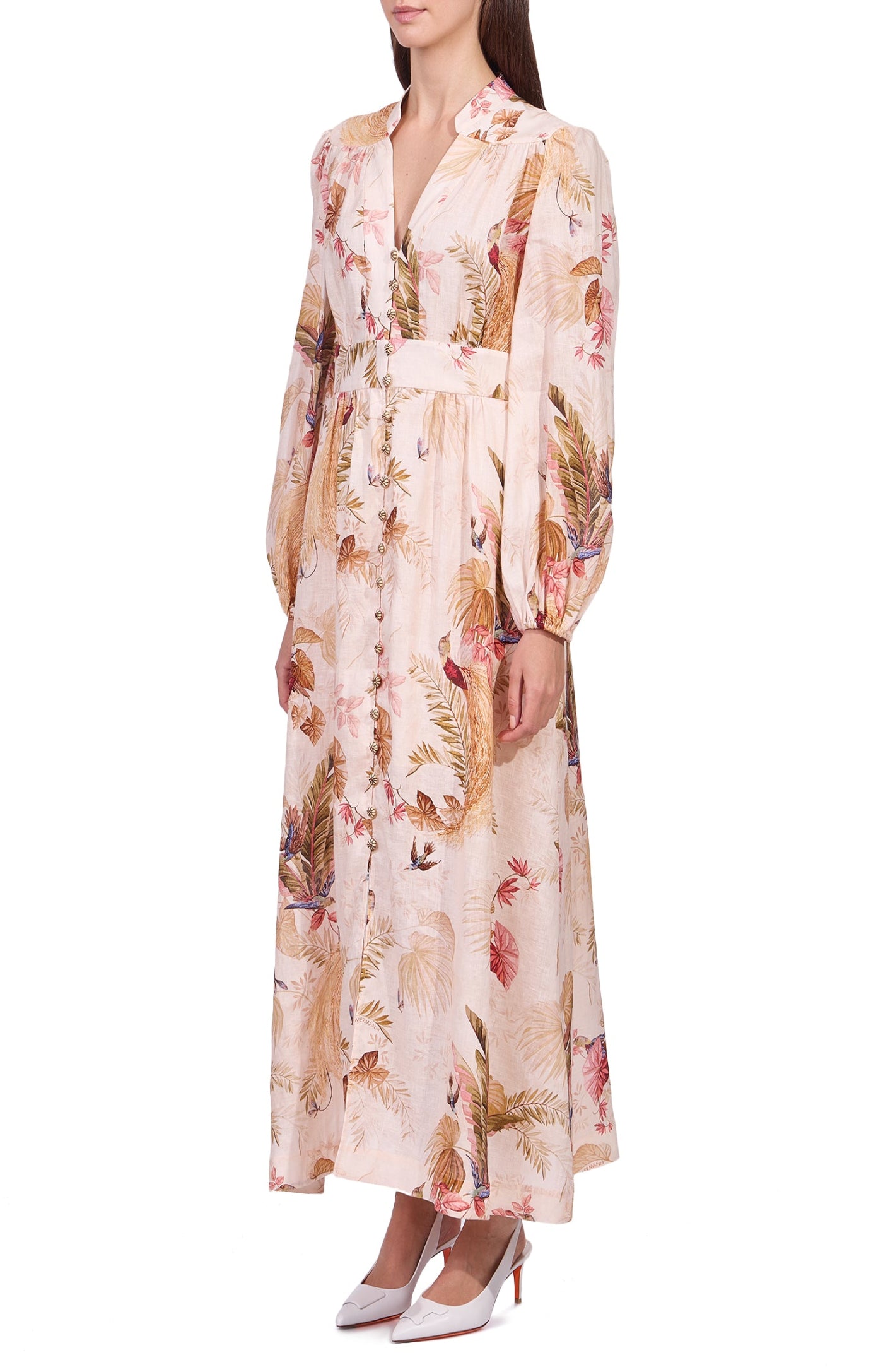 Load image into Gallery viewer, Linen midi dress