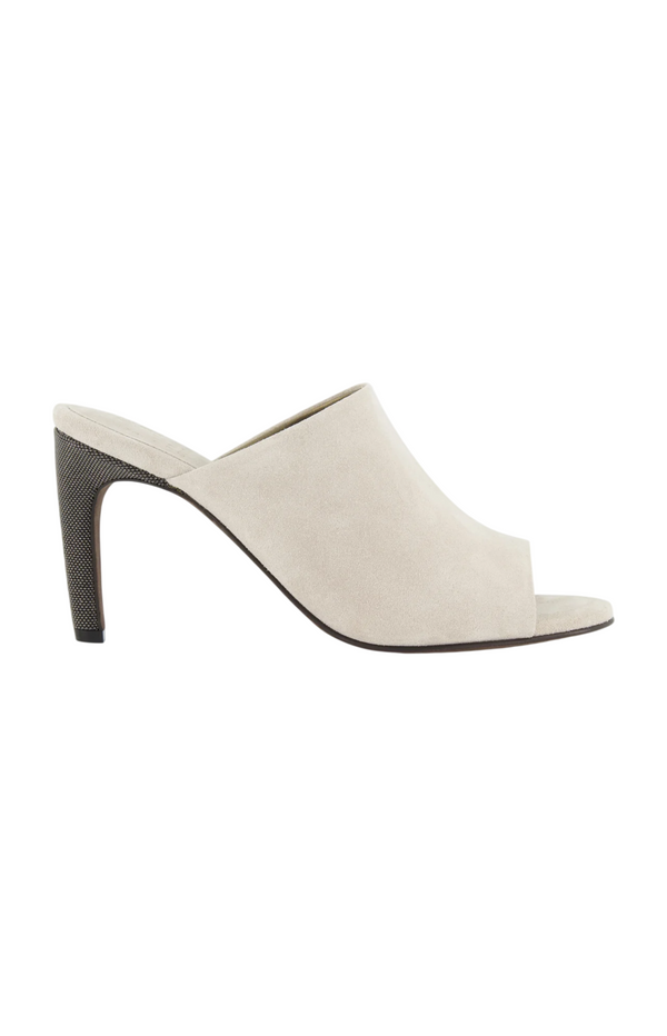 Load image into Gallery viewer, BRUNELLO CUCINELLI Suede Mule Heel
