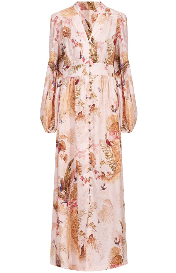 Load image into Gallery viewer, Linen midi dress