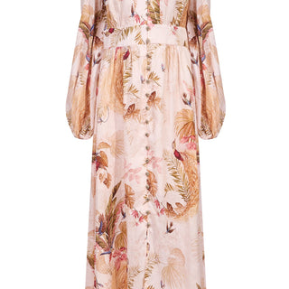 Linen midi dress