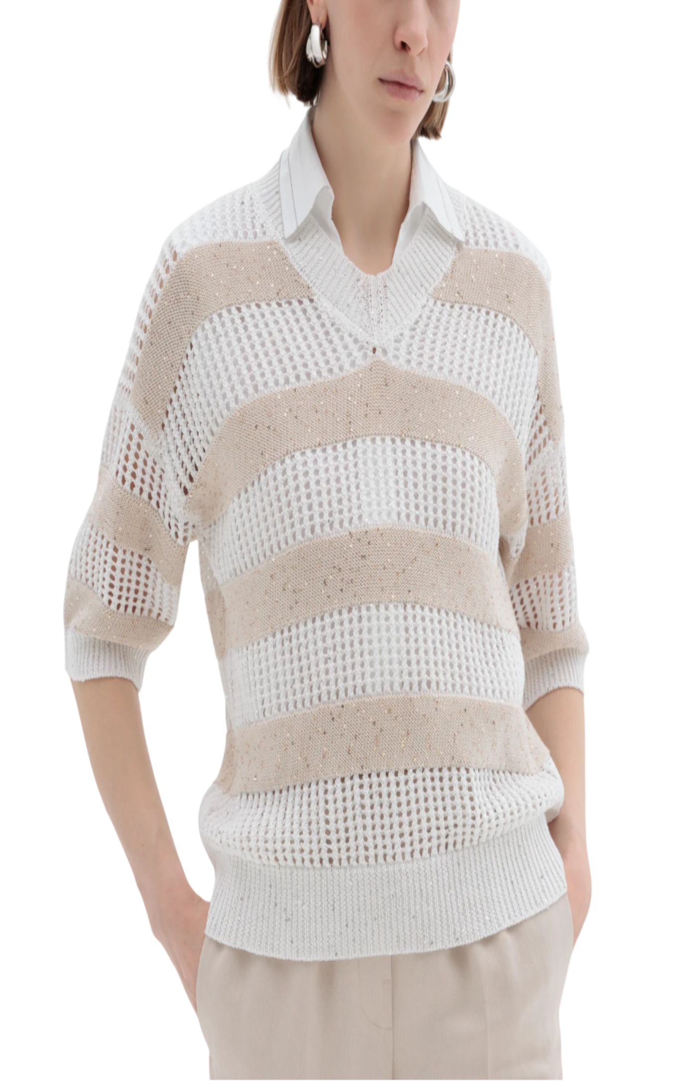 Cargar imagen en el visor de la galería, Short-sleeved jumper