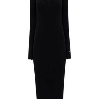 Midi dress in black