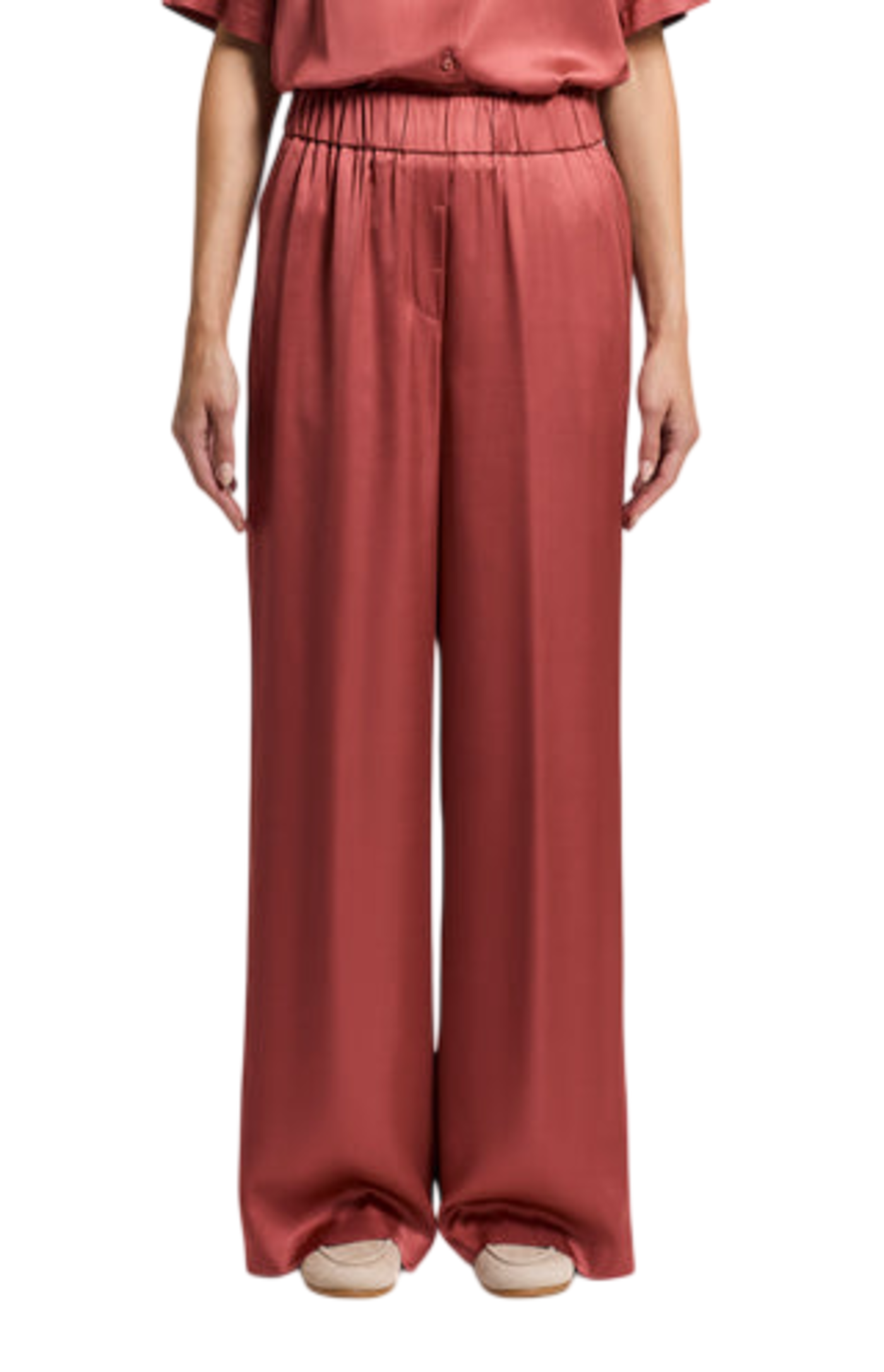Cargar imagen en el visor de la galería, Viscose satin trousers