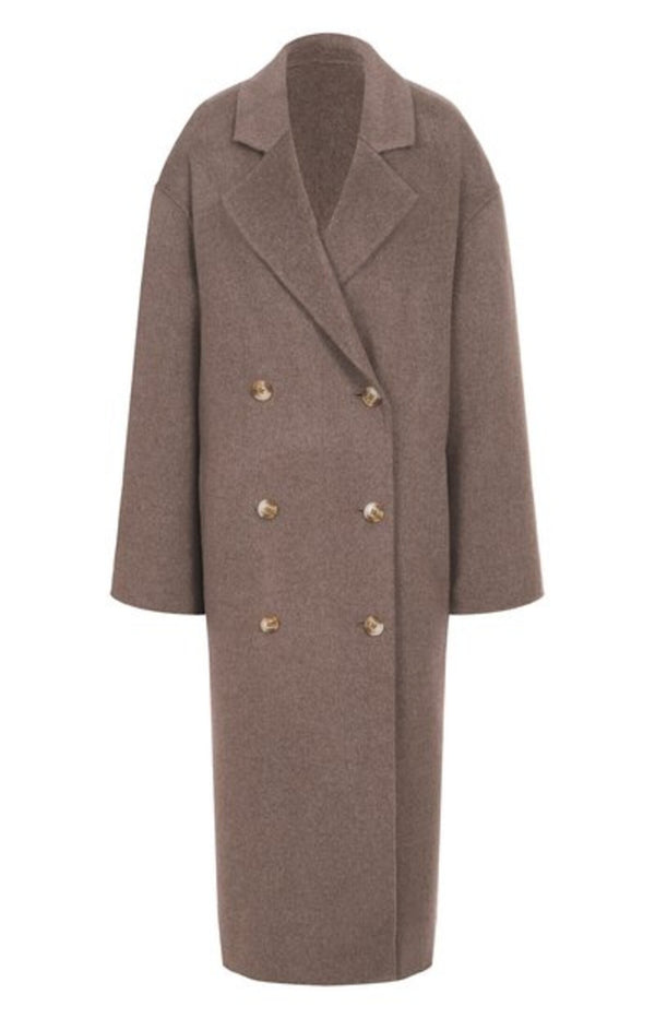 Load image into Gallery viewer, Borneo Long Coat Taupe Melange
