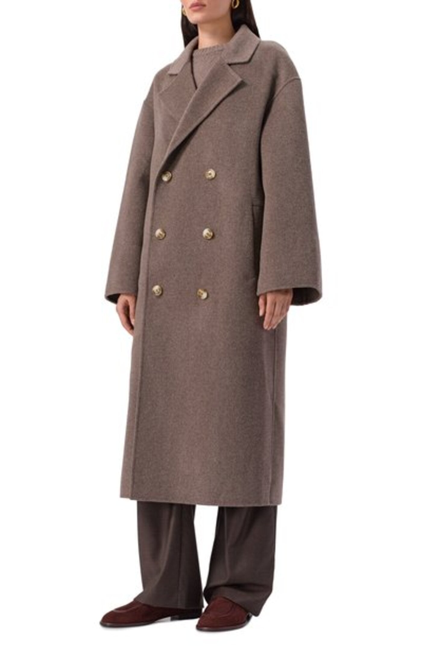 Cargar imagen en el visor de la galería, Borneo Long Coat Taupe Melange