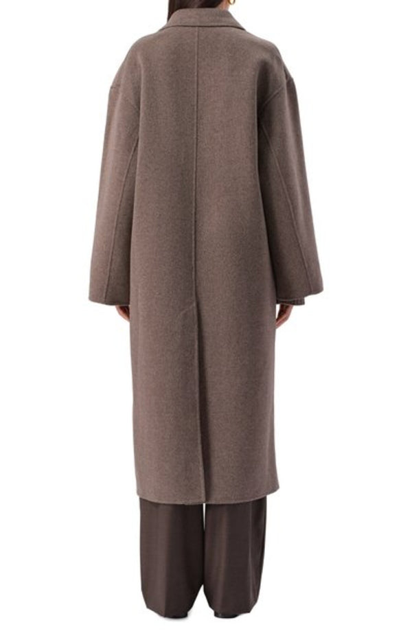 Load image into Gallery viewer, Borneo Long Coat Taupe Melange