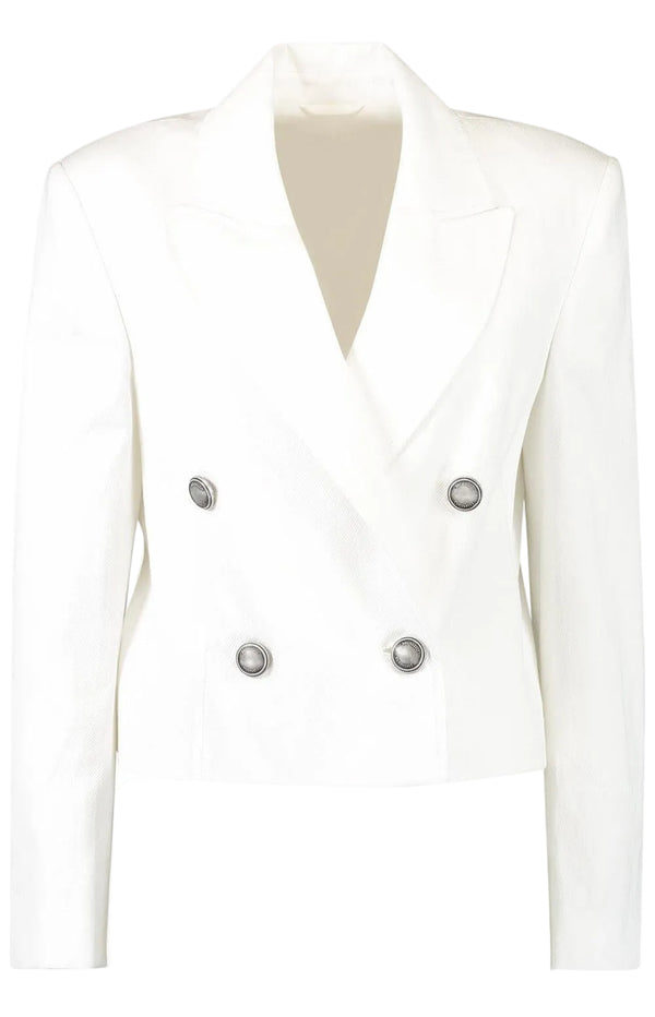 Load image into Gallery viewer, Cropped double breasted jacket