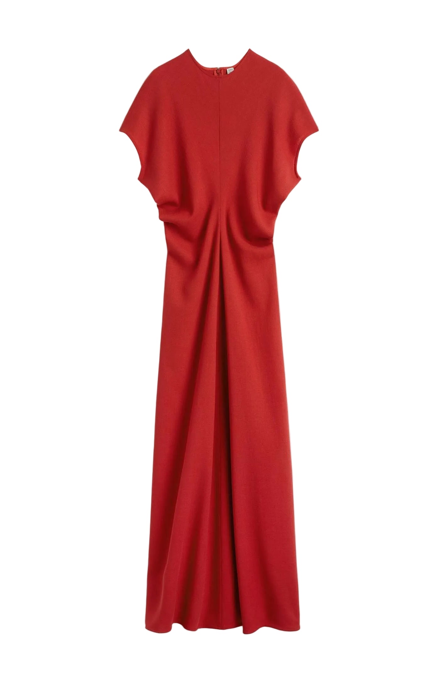 Cargar imagen en el visor de la galería, Slouch waist wool dress poppy