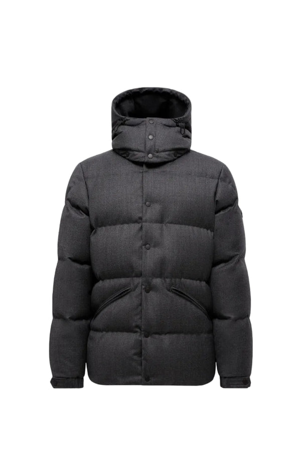 Charger l'image dans la galerie, Eawy Hooded Wool Short Down Jacket