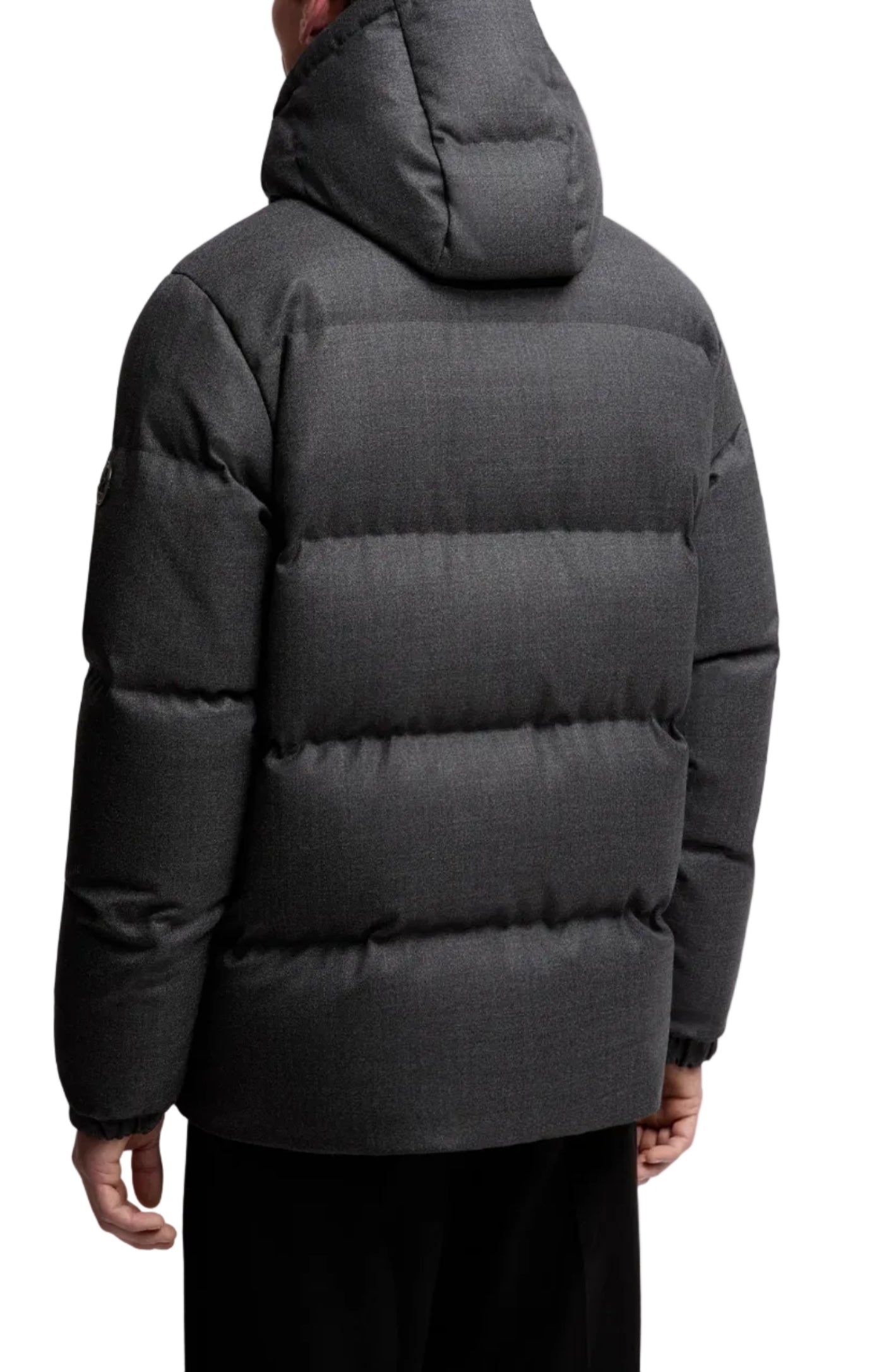 Cargar imagen en el visor de la galería, Eawy Hooded Wool Short Down Jacket