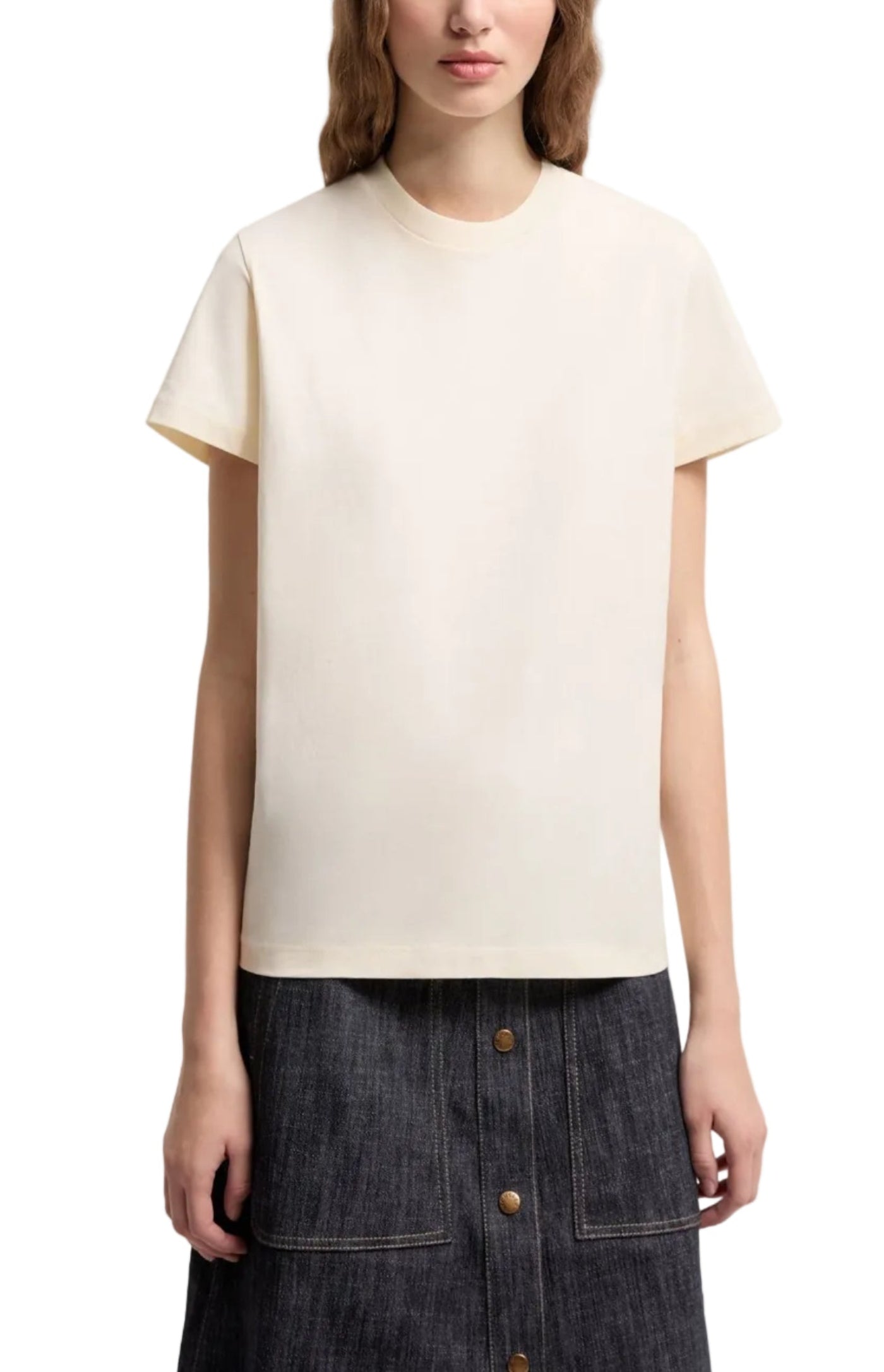 Cargar imagen en el visor de la galería, Embroidered Logo Cotton T-Shirt