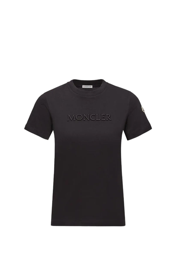 Load image into Gallery viewer, Embroidered Tonal Logo Cotton T-Shirt