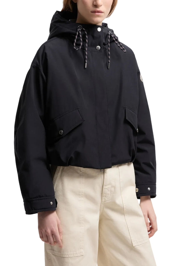 Load image into Gallery viewer, Eucalyptus Hooded Short Down Jacket
