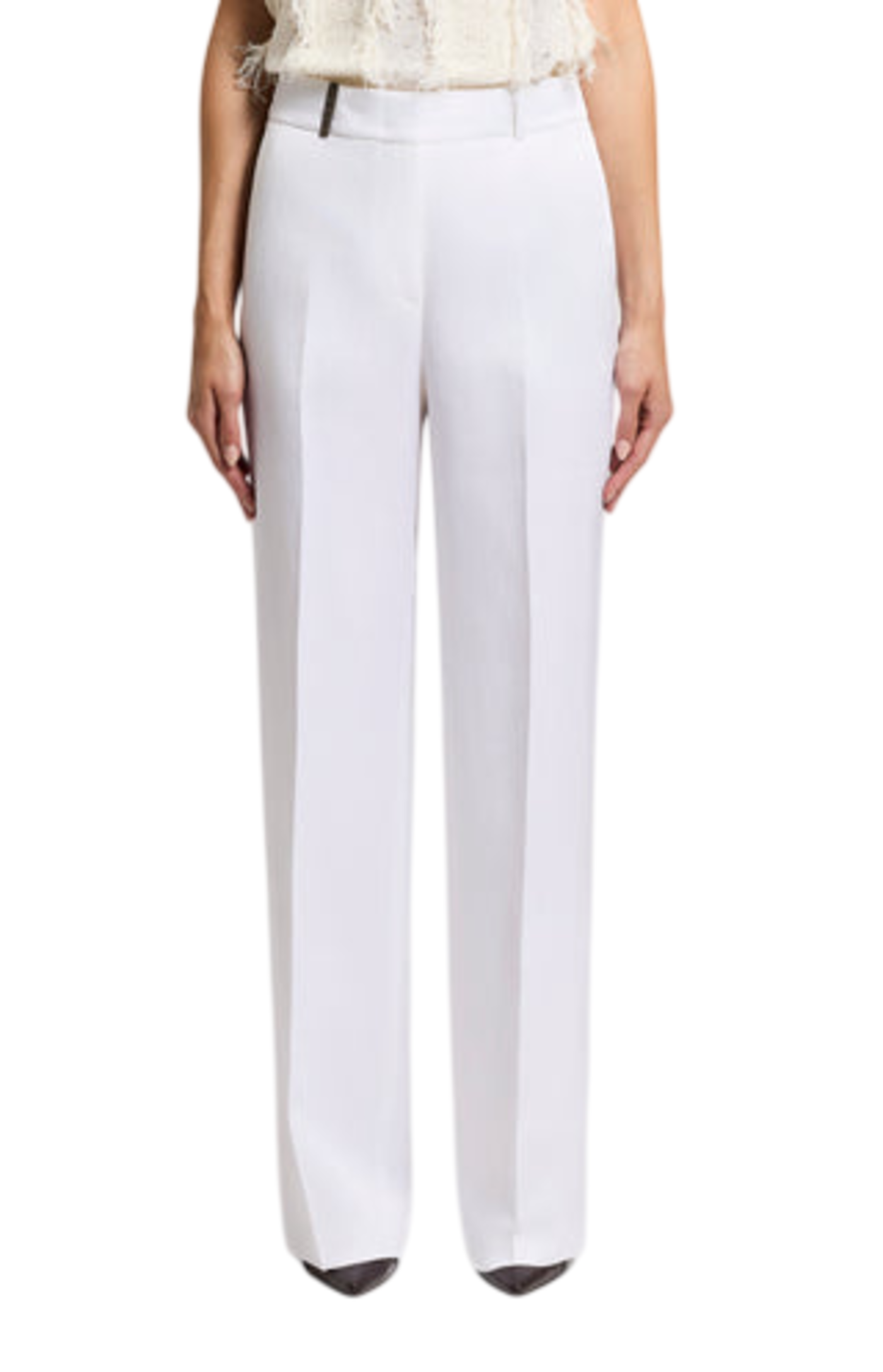 Load image into Gallery viewer, Linen and viscose twill trousers