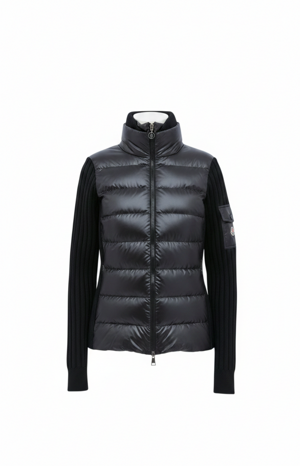 Laden Sie das Bild in den Galerie-Viewer, Moncler padded wool cardigan