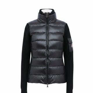 Moncler padded wool cardigan