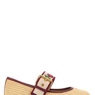 Raffia Bribri ballerinas