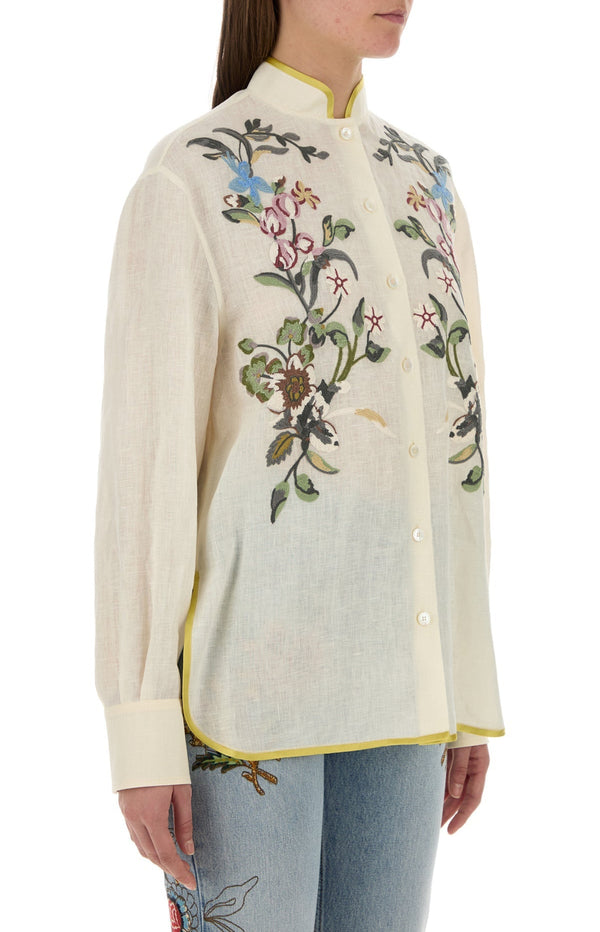 Laden Sie das Bild in den Galerie-Viewer, Ivory linen shirt