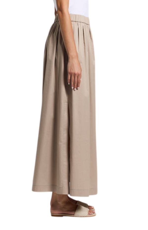 Load image into Gallery viewer, Сotton satin maxi skirt