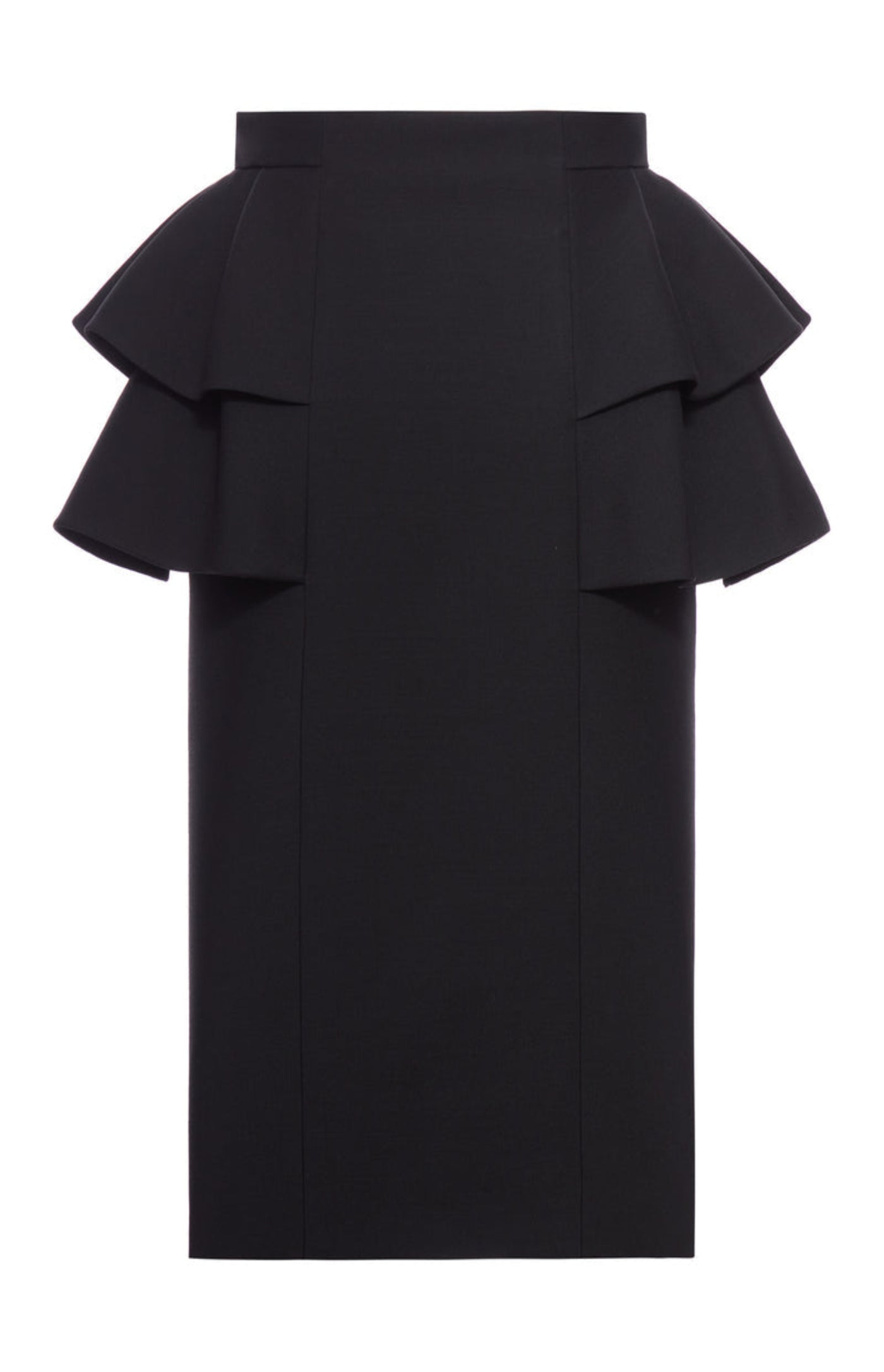 Cargar imagen en el visor de la galería, Wool and silk crepe midi skirt