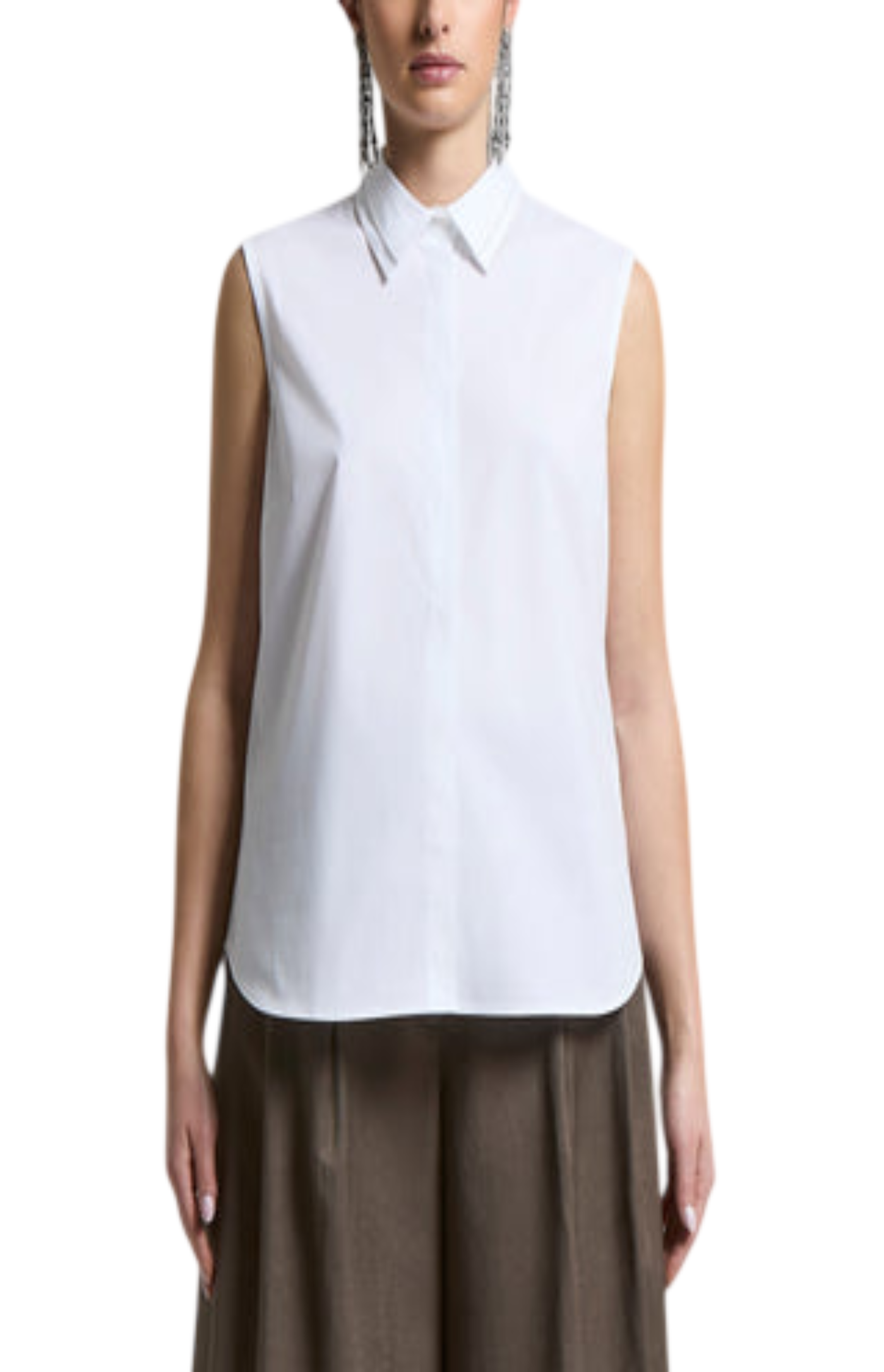 Cargar imagen en el visor de la galería, Stretch cotton shirt top