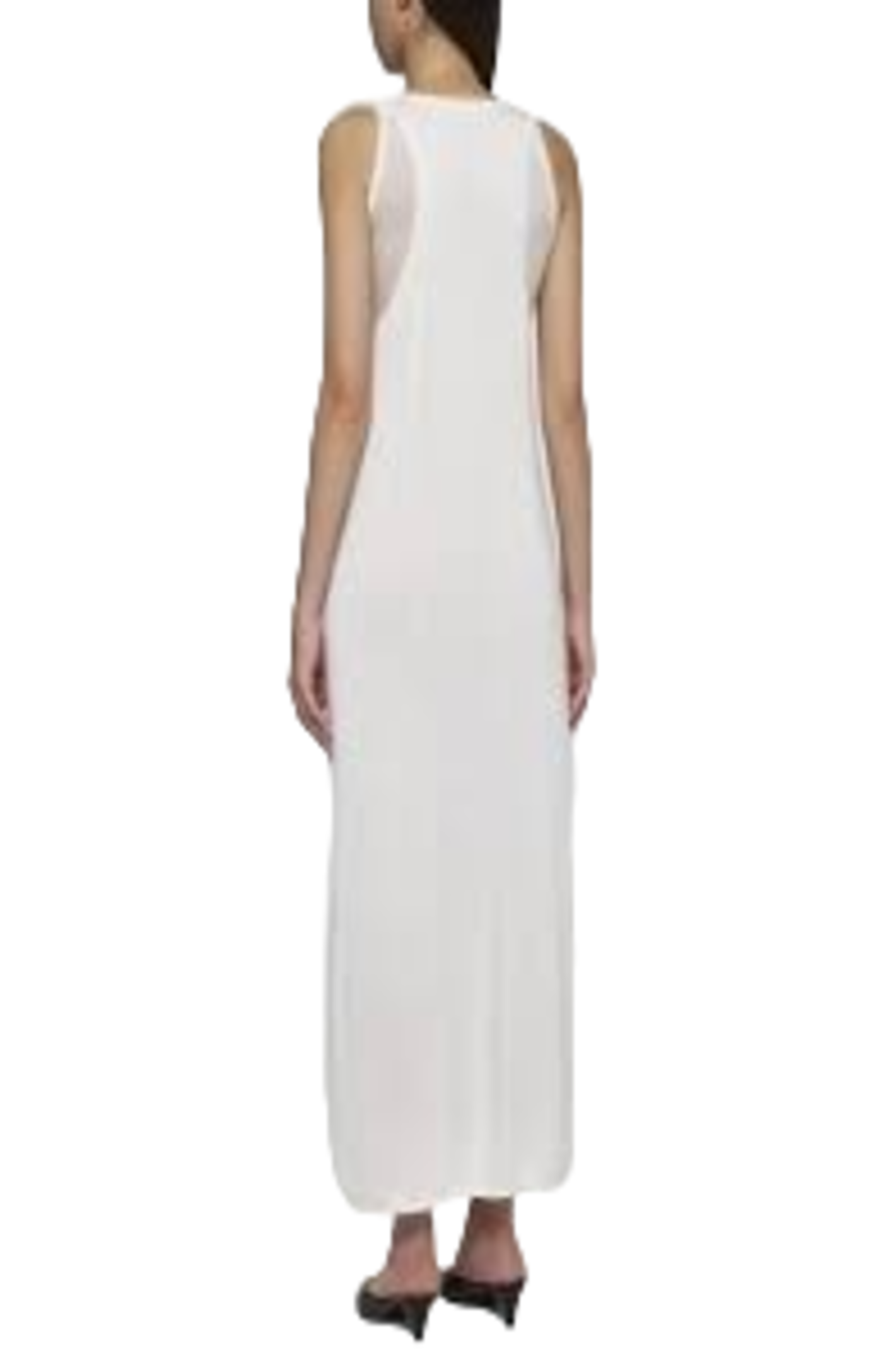 Cargar imagen en el visor de la galería, Layered knit tank dress talc