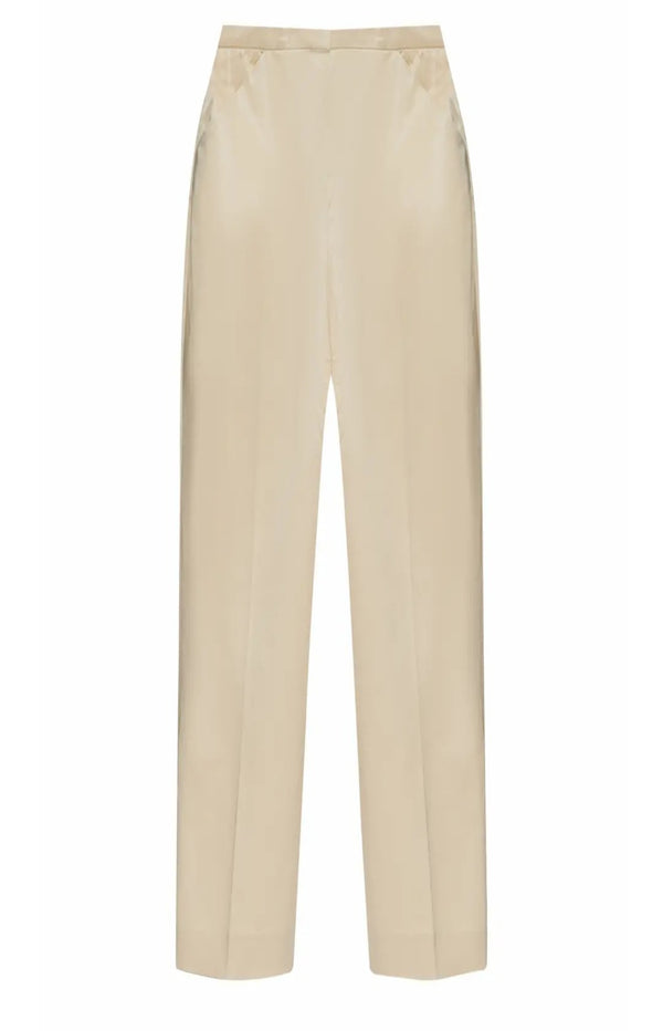 Load image into Gallery viewer, Beige Straight Trousers