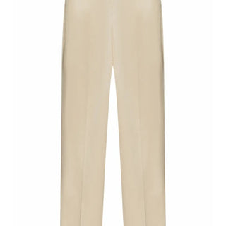 Beige Straight Trousers