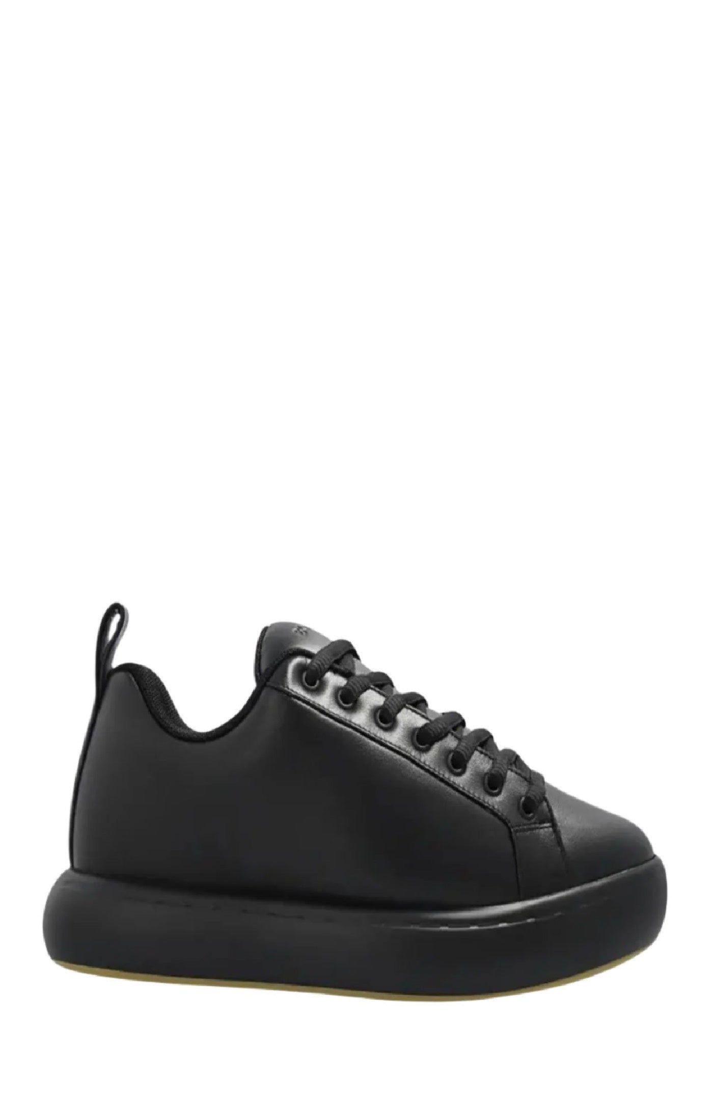 Cargar imagen en el visor de la galería, Black leather low top sneakers