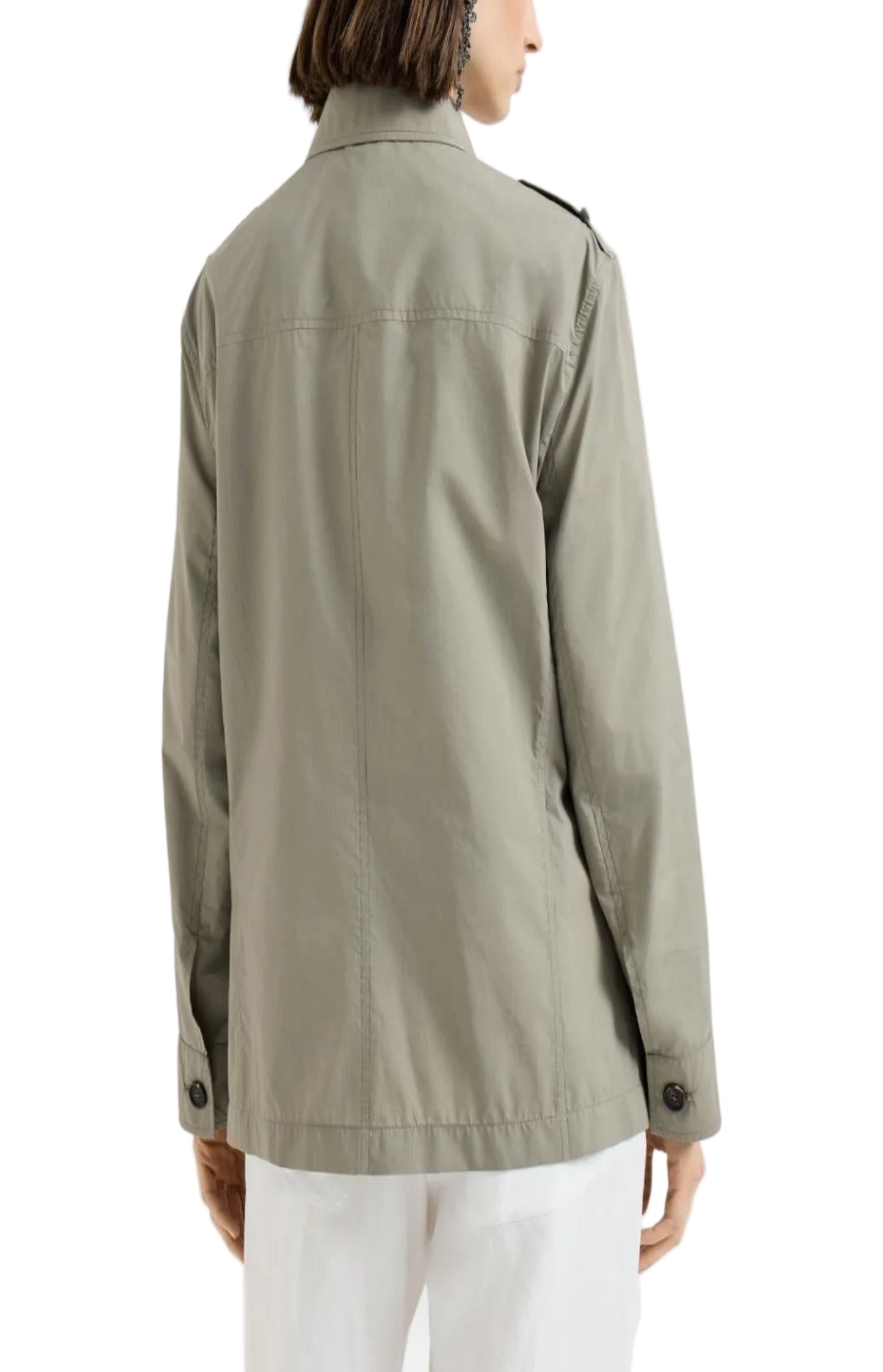 Cargar imagen en el visor de la galería, Khaki cotton jacket