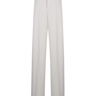 Ami Paris Grey Cotton Straight Trousers