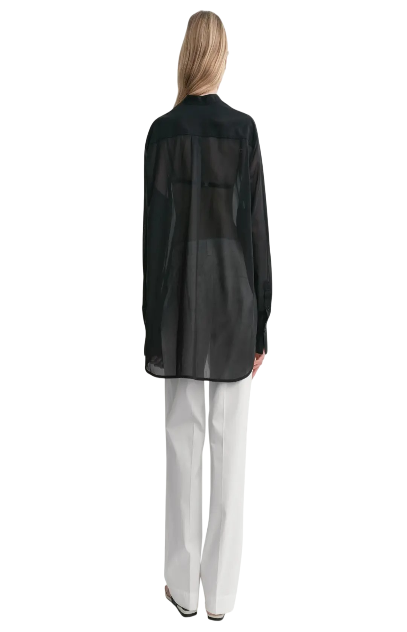 Cargar imagen en el visor de la galería, Black Cotton Blouse