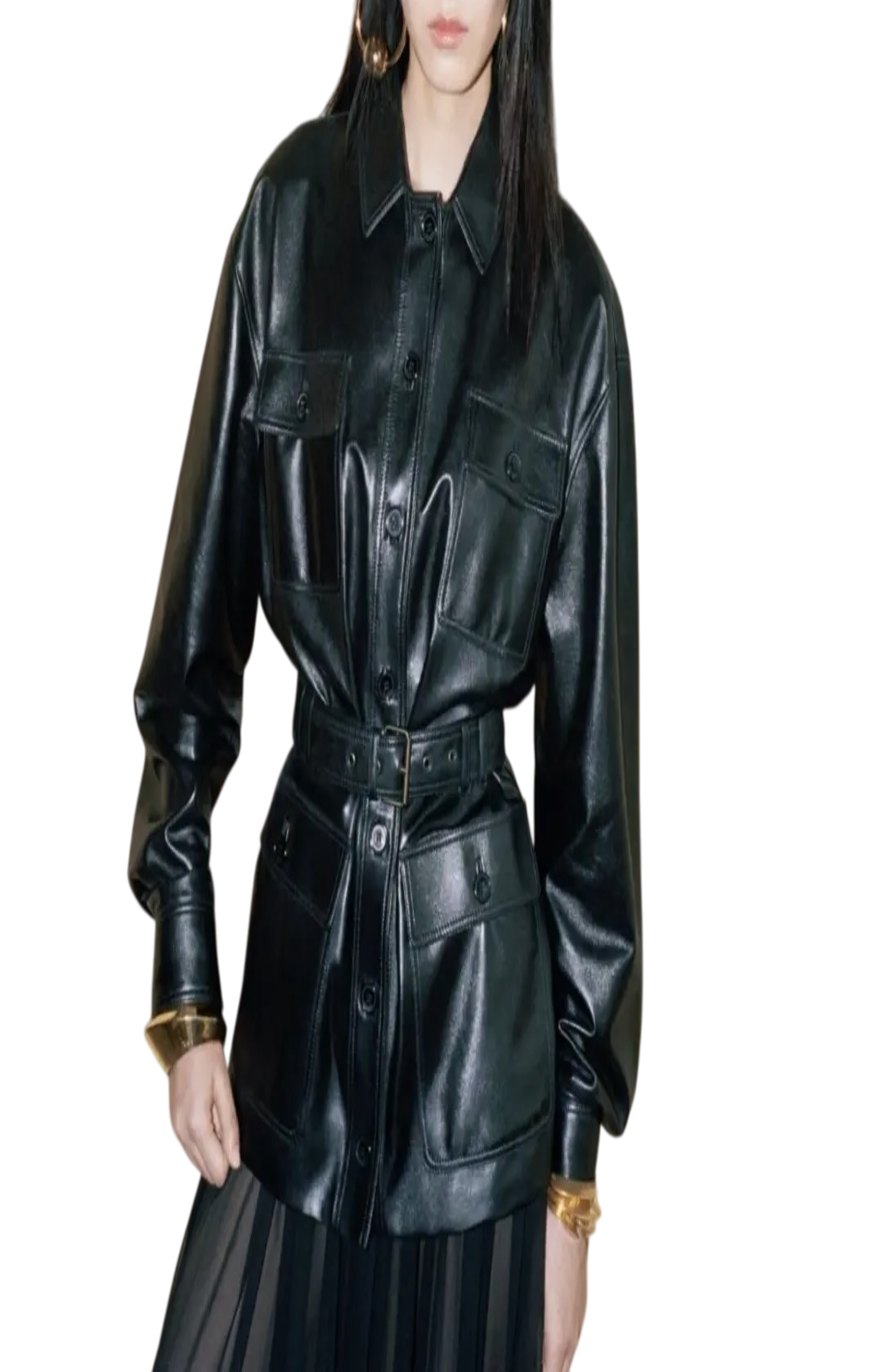Cargar imagen en el visor de la galería, Black Leather Jacket