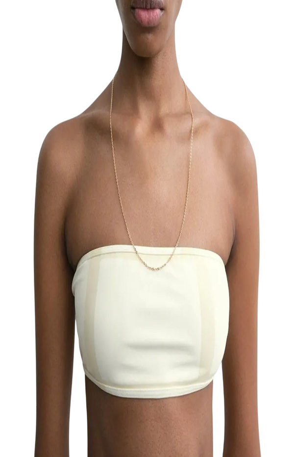 Load image into Gallery viewer, Monogram strapless bikini top