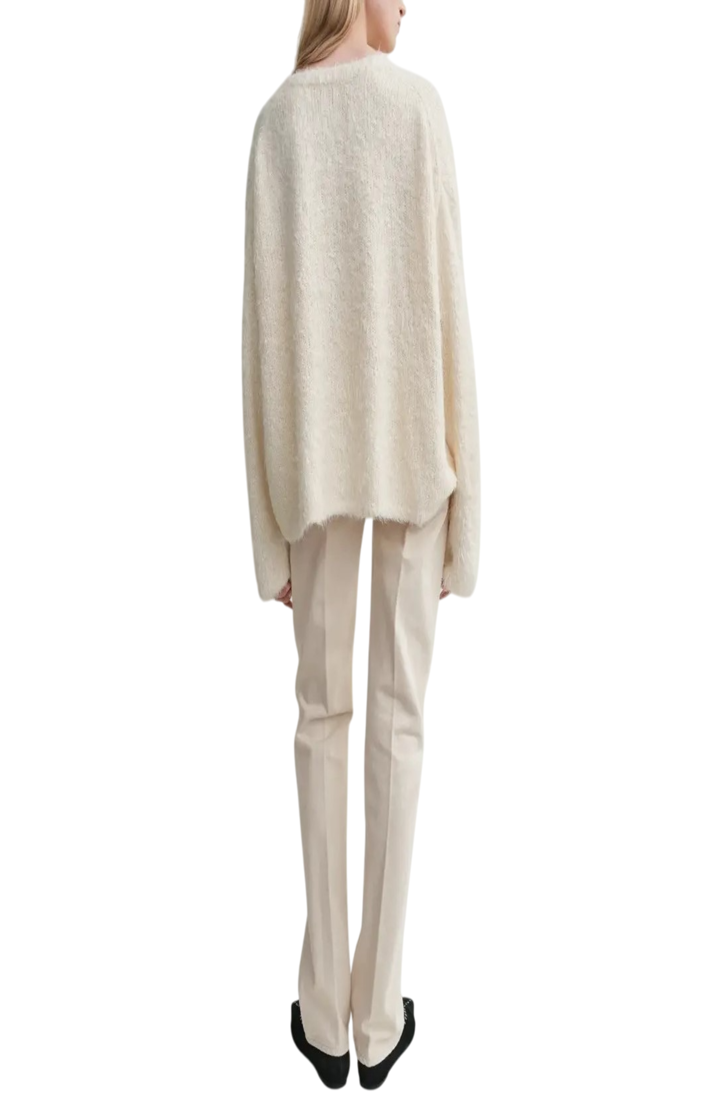 Cargar imagen en el visor de la galería, White Silk Jumper