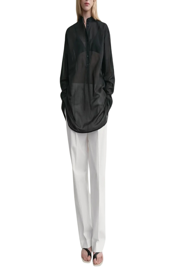 Load image into Gallery viewer, Black Cotton Blouse