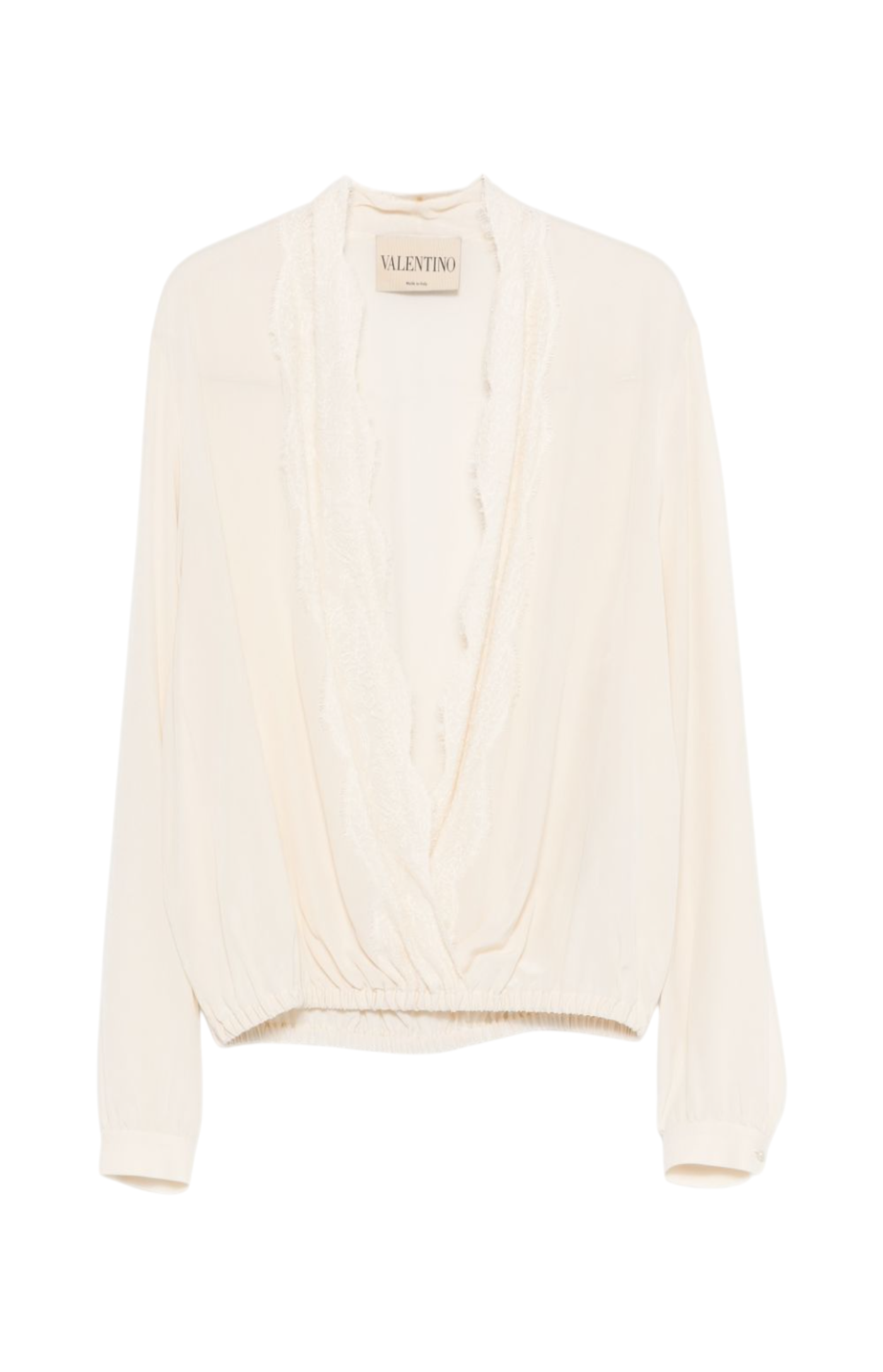 Load image into Gallery viewer, Lace-trim blouse