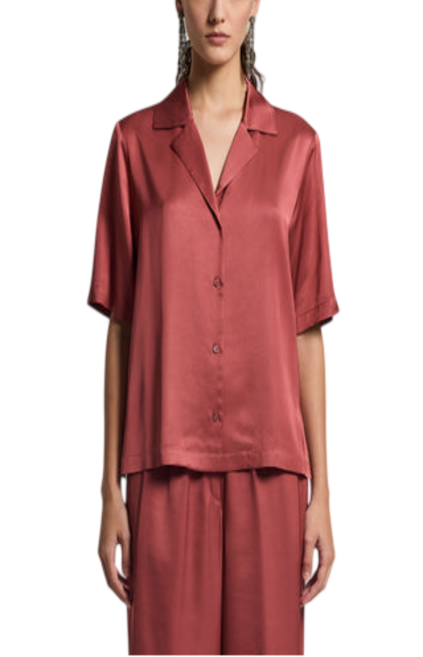 Cargar imagen en el visor de la galería, Viscose satin shirt