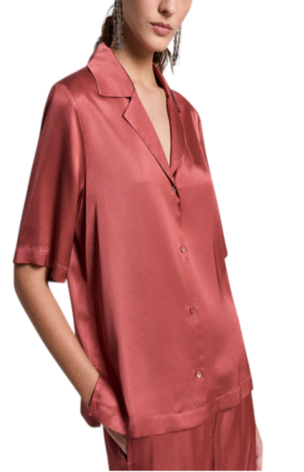Load image into Gallery viewer, Viscose satin shirt