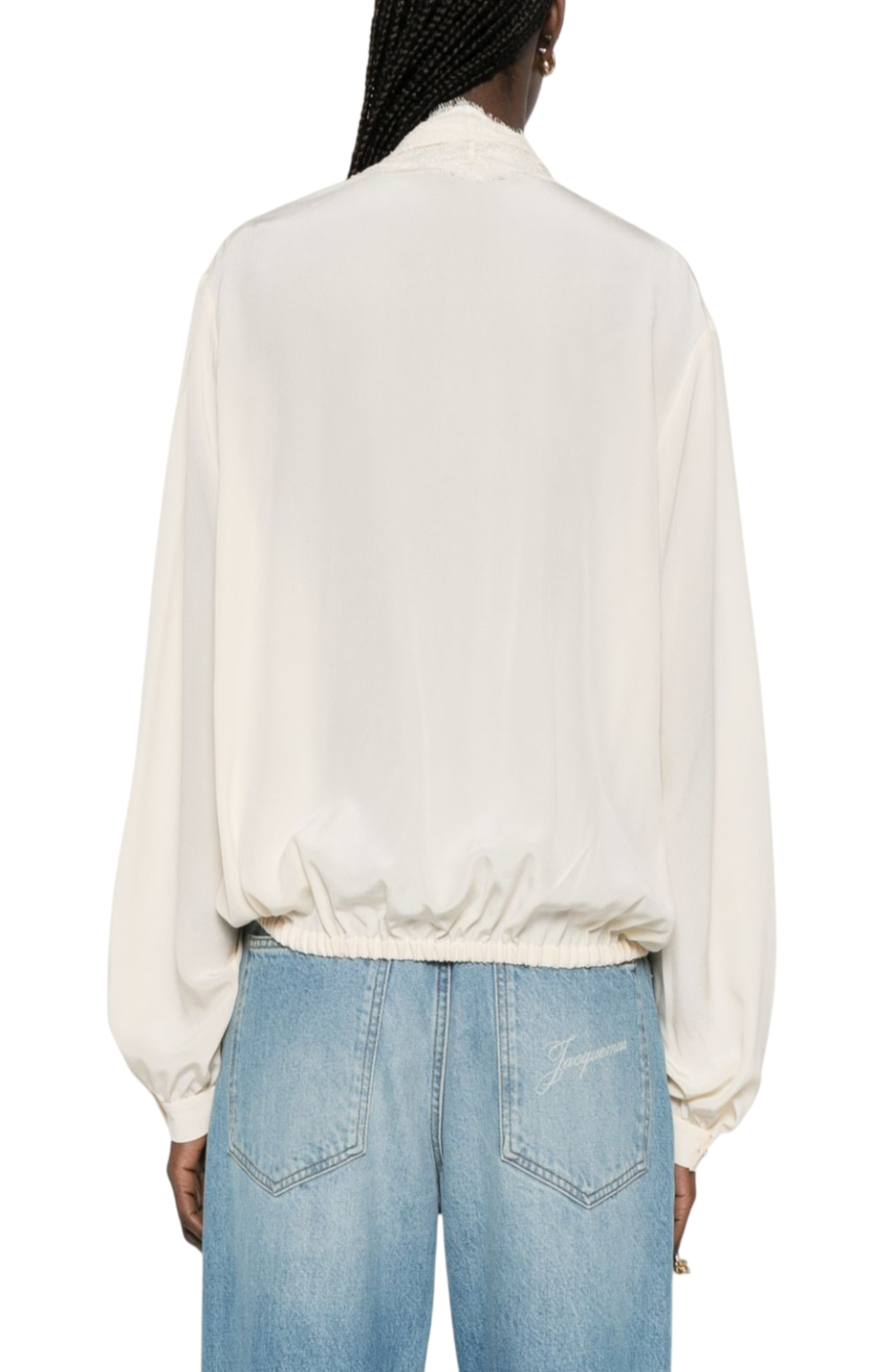Load image into Gallery viewer, Lace-trim blouse