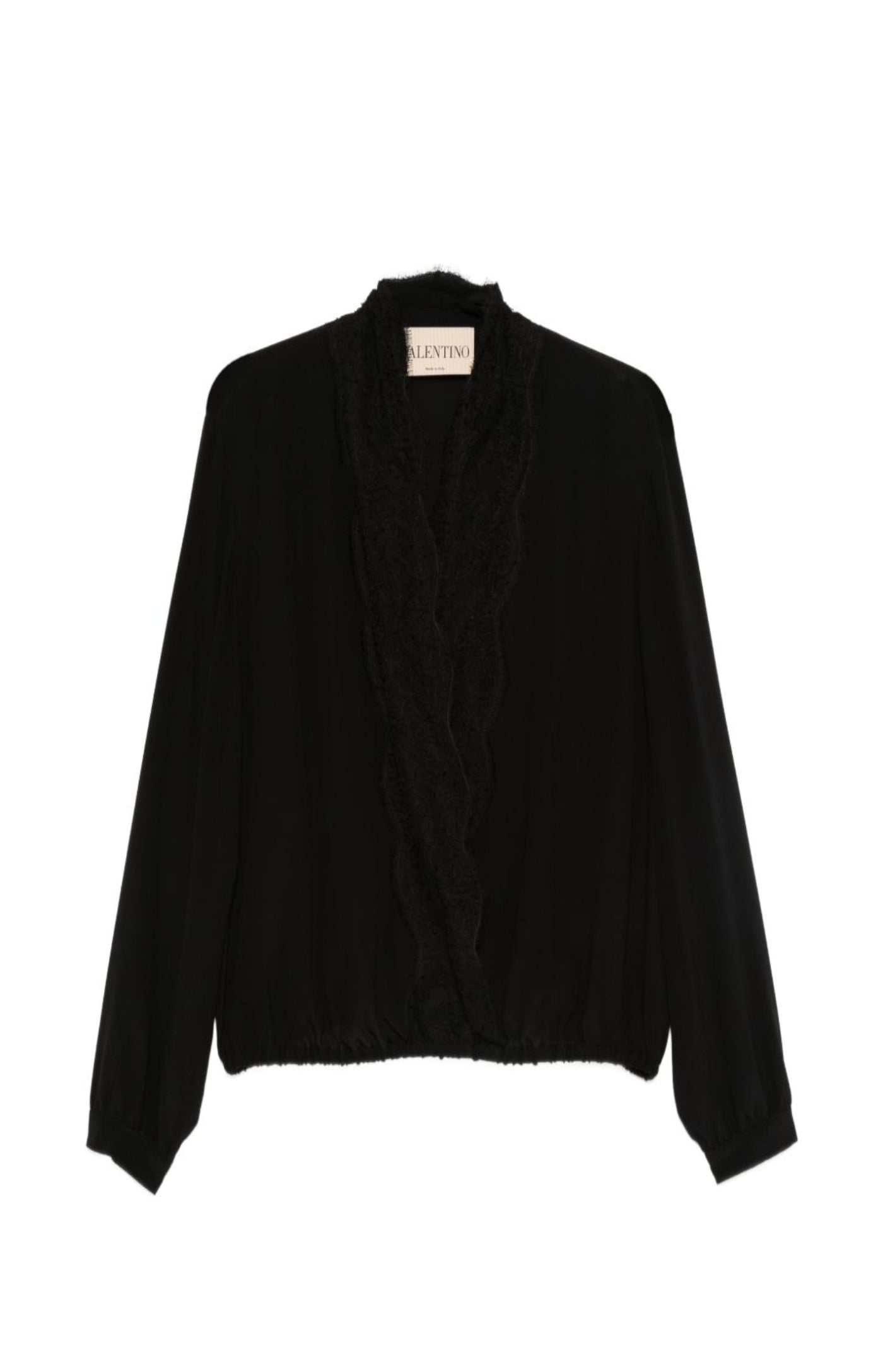 Load image into Gallery viewer, Lace-trim blouse