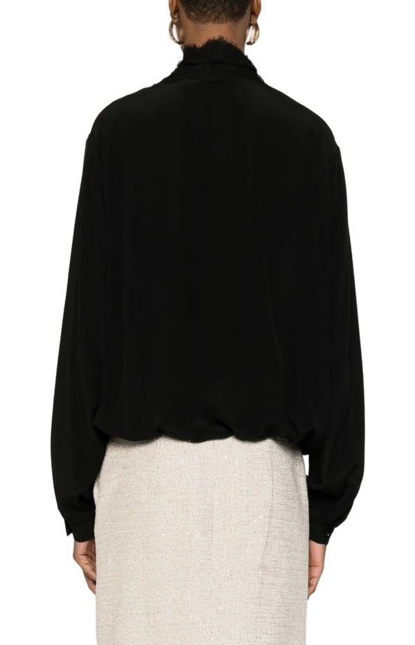 Load image into Gallery viewer, Lace-trim blouse