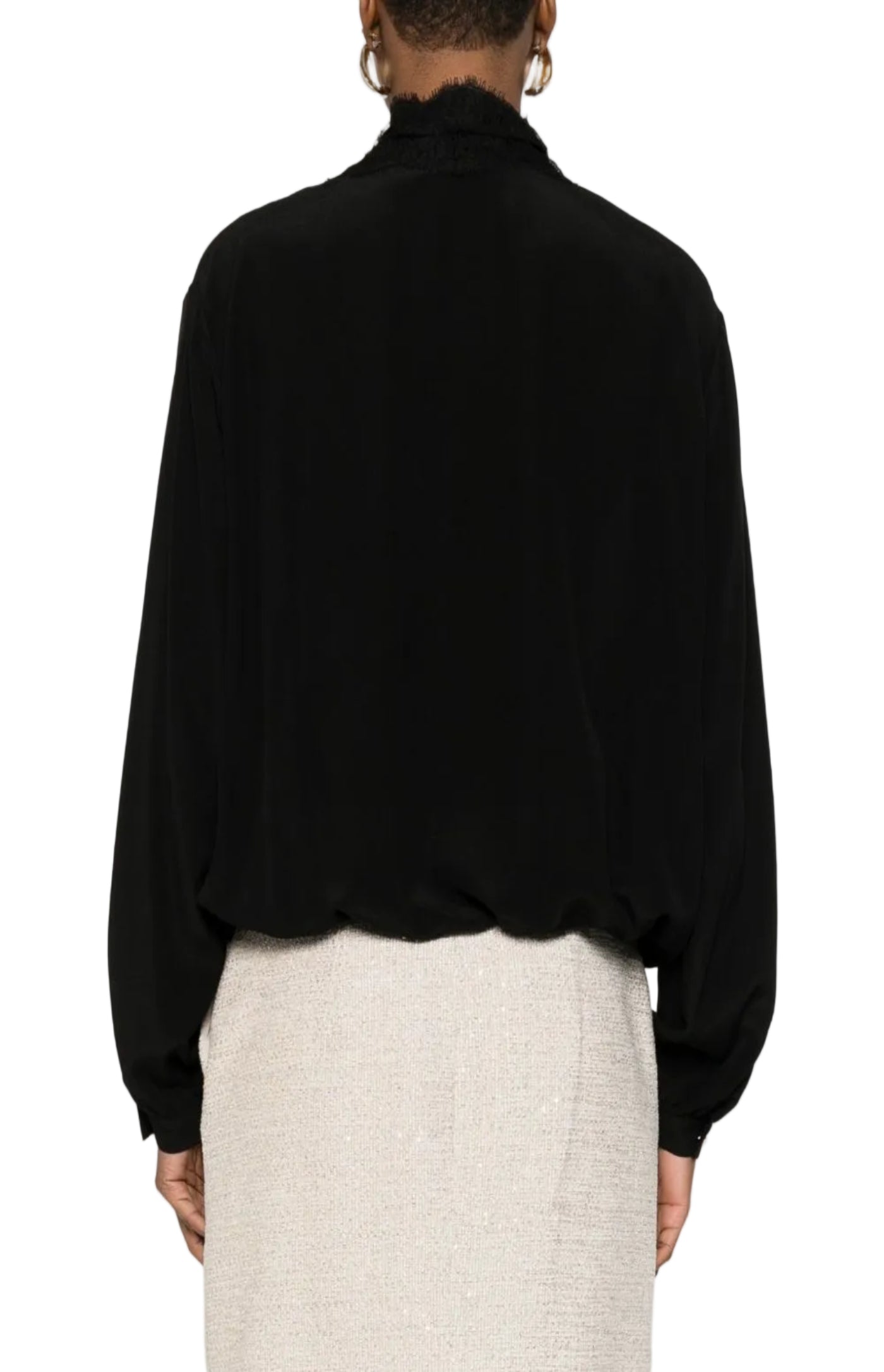 Load image into Gallery viewer, Lace-trim blouse