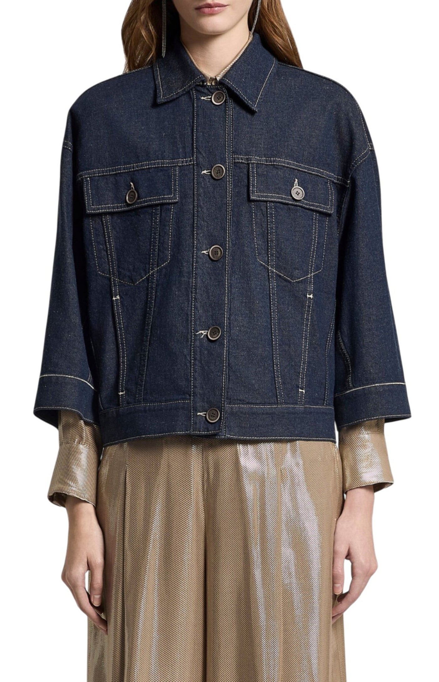 Cargar imagen en el visor de la galería, Cotton/linen twill jacket